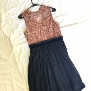 Beautiful black & rose lace dress